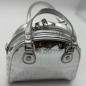 Von Dutch Silver Foil Mirror Bowling Bag NWTG